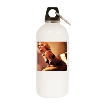 Cameron Diaz White Water Bottle With Carabiner