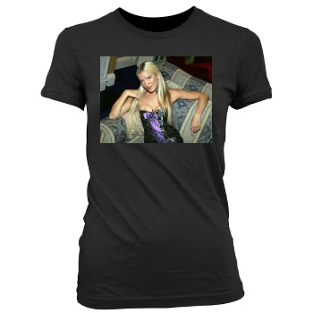 Caprice Bourret Women's Junior Cut Crewneck T-Shirt