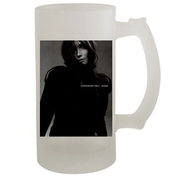 Carla Bruni 16oz Frosted Beer Stein