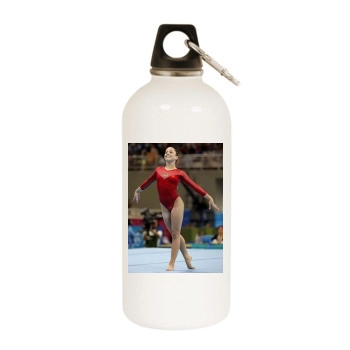 Carly Patterson White Water Bottle With Carabiner
