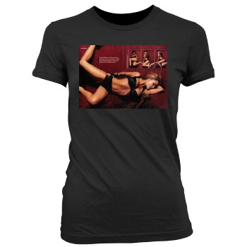 Carmen Electra Women's Junior Cut Crewneck T-Shirt