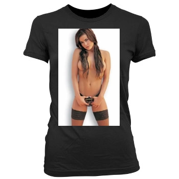 Carmen Electra Women's Junior Cut Crewneck T-Shirt