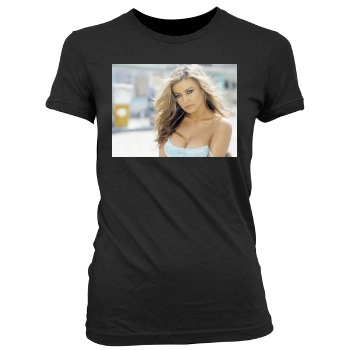 Carmen Electra Women's Junior Cut Crewneck T-Shirt