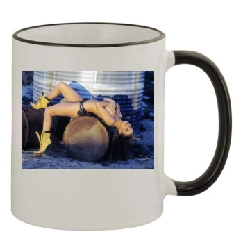 Carmen Electra 11oz Colored Rim & Handle Mug