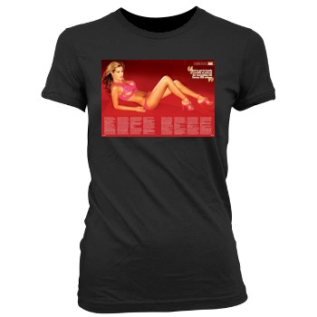 Carmen Electra Women's Junior Cut Crewneck T-Shirt