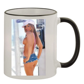 Carmen Electra 11oz Colored Rim & Handle Mug