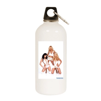 Carmen Luvana White Water Bottle With Carabiner