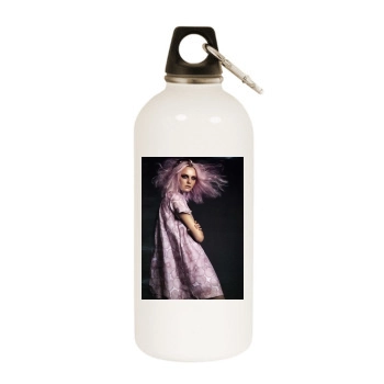 Caroline Trentini White Water Bottle With Carabiner