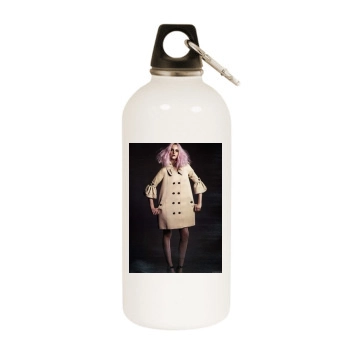 Caroline Trentini White Water Bottle With Carabiner