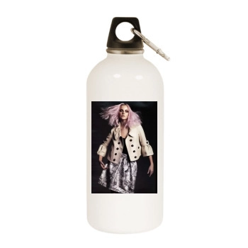 Caroline Trentini White Water Bottle With Carabiner