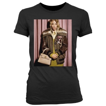 Jaime King Women's Junior Cut Crewneck T-Shirt