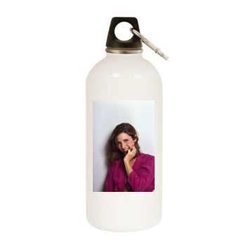 Carrie Fisher White Water Bottle With Carabiner