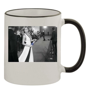 Jennifer Aniston 11oz Colored Rim & Handle Mug