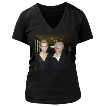 Cate Blanchett Women's Deep V-Neck TShirt