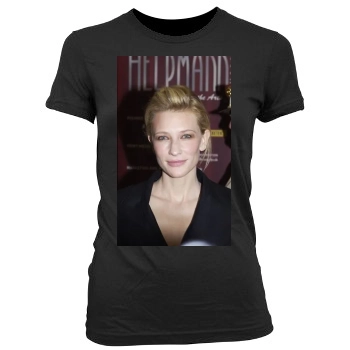 Cate Blanchett Women's Junior Cut Crewneck T-Shirt