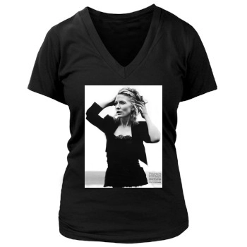 Cate Blanchett Women's Deep V-Neck TShirt