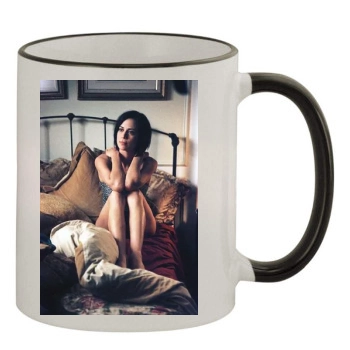 Catherine Bell 11oz Colored Rim & Handle Mug