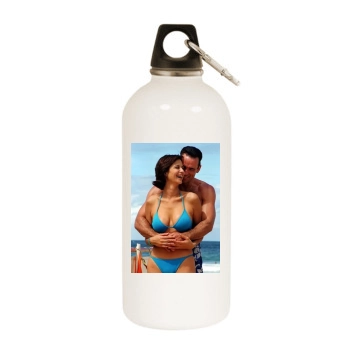 Catherine Bell White Water Bottle With Carabiner