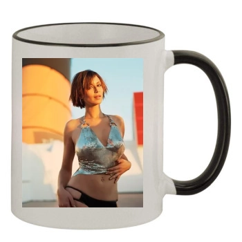 Catherine Bell 11oz Colored Rim & Handle Mug