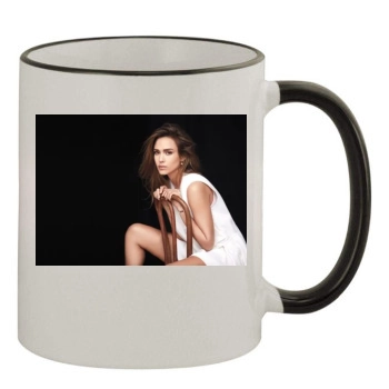 Jessica Alba 11oz Colored Rim & Handle Mug