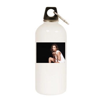 Jessica Alba White Water Bottle With Carabiner