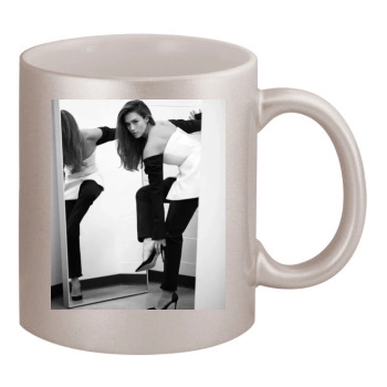 Jessica Alba 11oz Metallic Silver Mug