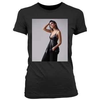 Jessica Alba Women's Junior Cut Crewneck T-Shirt