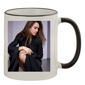 Jessica Alba 11oz Colored Rim & Handle Mug