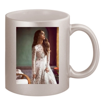 Jessica Alba 11oz Metallic Silver Mug