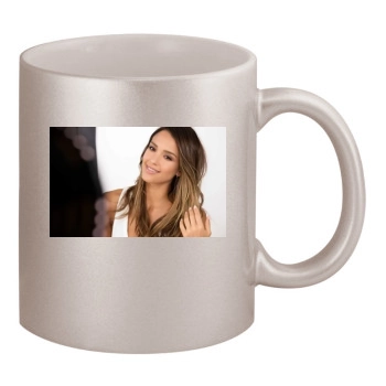 Jessica Alba 11oz Metallic Silver Mug