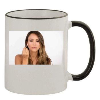 Jessica Alba 11oz Colored Rim & Handle Mug