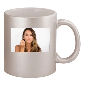 Jessica Alba 11oz Metallic Silver Mug