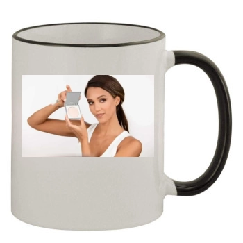 Jessica Alba 11oz Colored Rim & Handle Mug