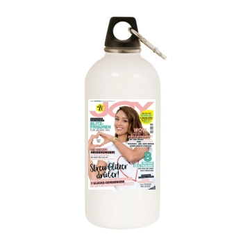 Jessica Alba White Water Bottle With Carabiner