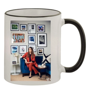 Jessica Alba 11oz Colored Rim & Handle Mug