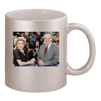 Catherine Deneuve 11oz Metallic Silver Mug