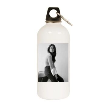 Jessica Gomes White Water Bottle With Carabiner