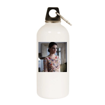 Jessica Lowndes White Water Bottle With Carabiner