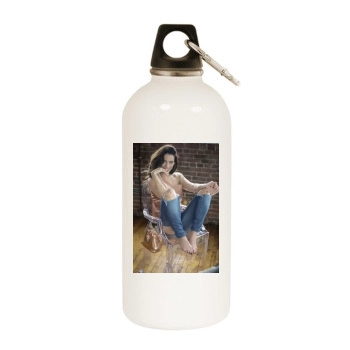 Jessica Lowndes White Water Bottle With Carabiner