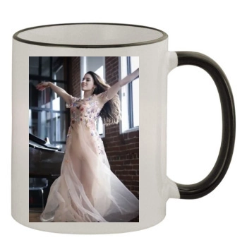 Jessica Lowndes 11oz Colored Rim & Handle Mug