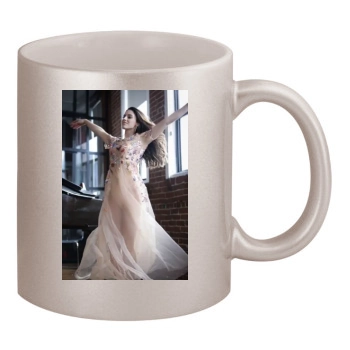 Jessica Lowndes 11oz Metallic Silver Mug