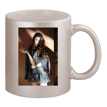 Jessica Lowndes 11oz Metallic Silver Mug