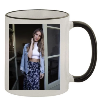 Jessica Lowndes 11oz Colored Rim & Handle Mug