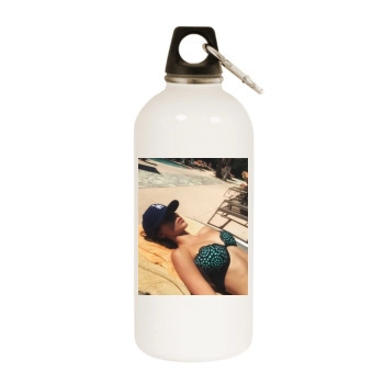 Jessica Lowndes White Water Bottle With Carabiner