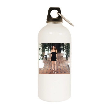 Jessica Lowndes White Water Bottle With Carabiner