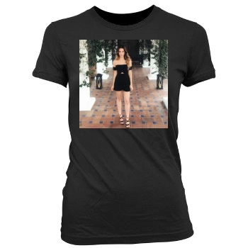 Jessica Lowndes Women's Junior Cut Crewneck T-Shirt