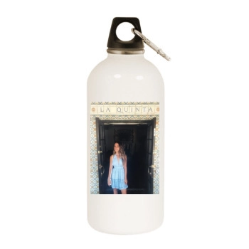 Jessica Lowndes White Water Bottle With Carabiner