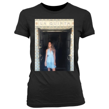 Jessica Lowndes Women's Junior Cut Crewneck T-Shirt