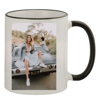 Jessica Lowndes 11oz Colored Rim & Handle Mug