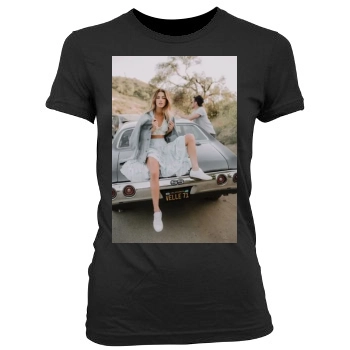 Jessica Lowndes Women's Junior Cut Crewneck T-Shirt